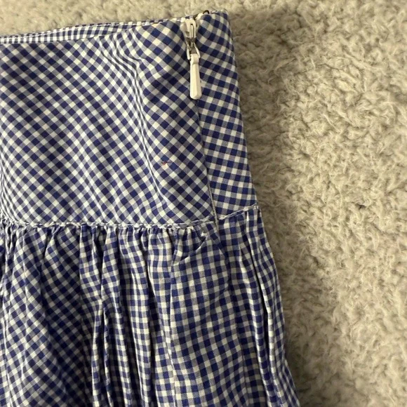 Ralph Lauren blue gingham skirt 12 cottagecore - Picture 3 of 8